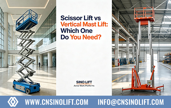 Scissor Lift vs Vertical Mast Lift