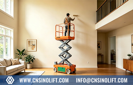 Compact electric scissor lift