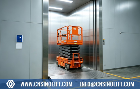 Can a scissor lift fit in an elevator