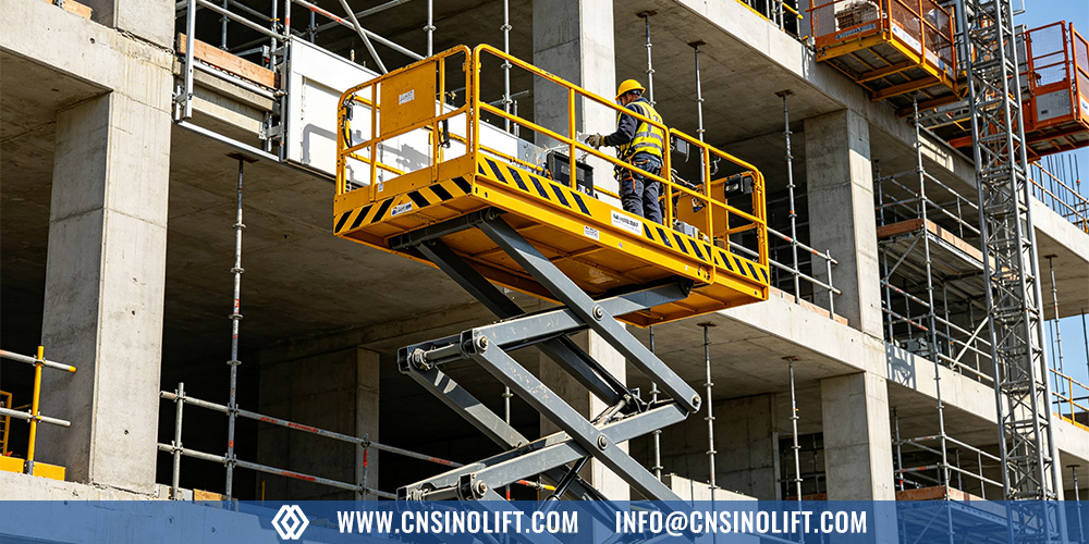 Self-propelled electric scissor lift hydraulic system